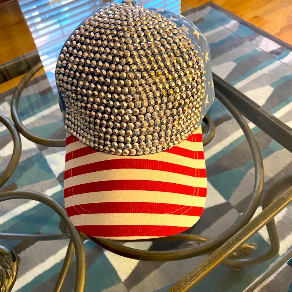 NWOT Baseball Cap. Blingy stars & stripes.